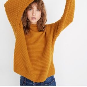 Madewell Belmont Donegal Mustard Sweater Sz Small